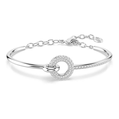 Swarovski Dextera Collection - Pulsera de corte redondo, color blanco