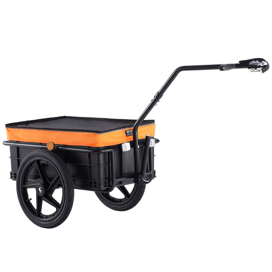 VEVOR - Remolque de carga para bicicleta, capacidad de carga de 39.9/45.4/160 libras, carro de bicicleta resistente, almacenamiento compacto plegable con enganche universal