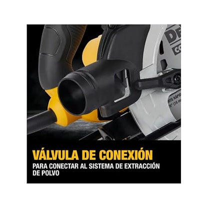DEWALT Sierra Circular 1500W 190mm, Corte Preciso en Madera y Materiales de Construcción, DWE5615-B3