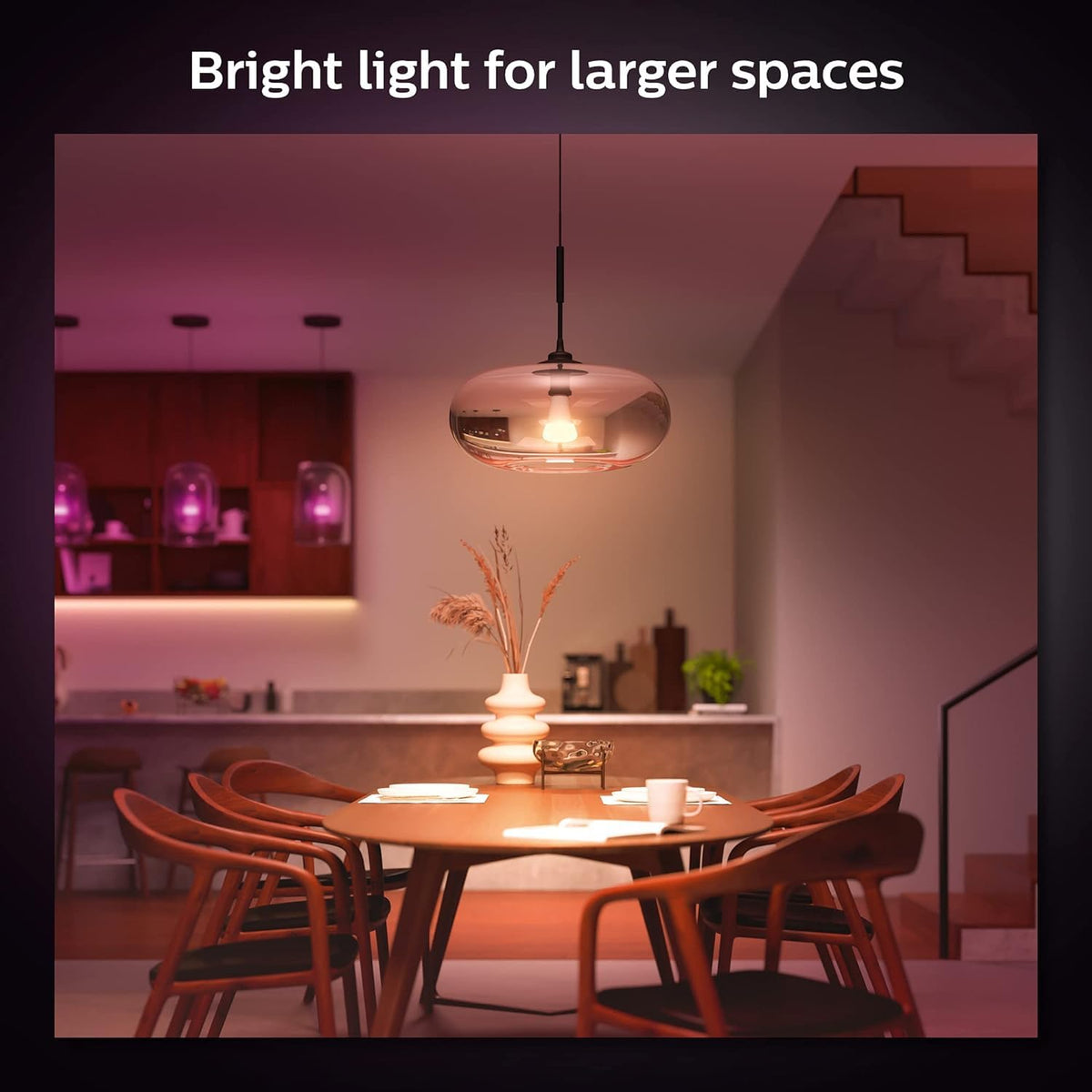 Philips Hue Foco Inteligente A21 Luz Multicolor 16 Watts 1600 Lúmenes Compatible con Alexa