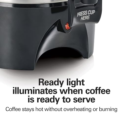 Hamilton Beach 40519 Urna de Café, 45 Tazas, Acero Inoxidable
