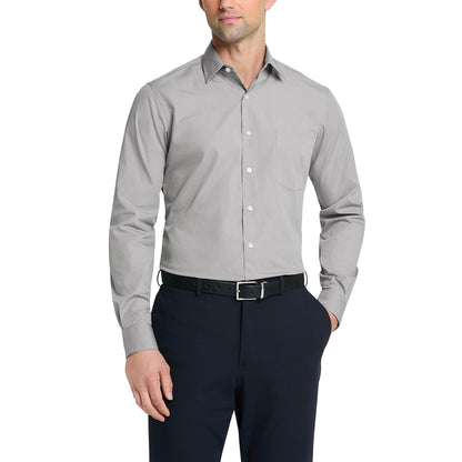 Van Heusen Camisa de Vestir de Manga Larga para Hombre - Piedra gris - 14.5cm Cuello 32cm-33cm Manga
