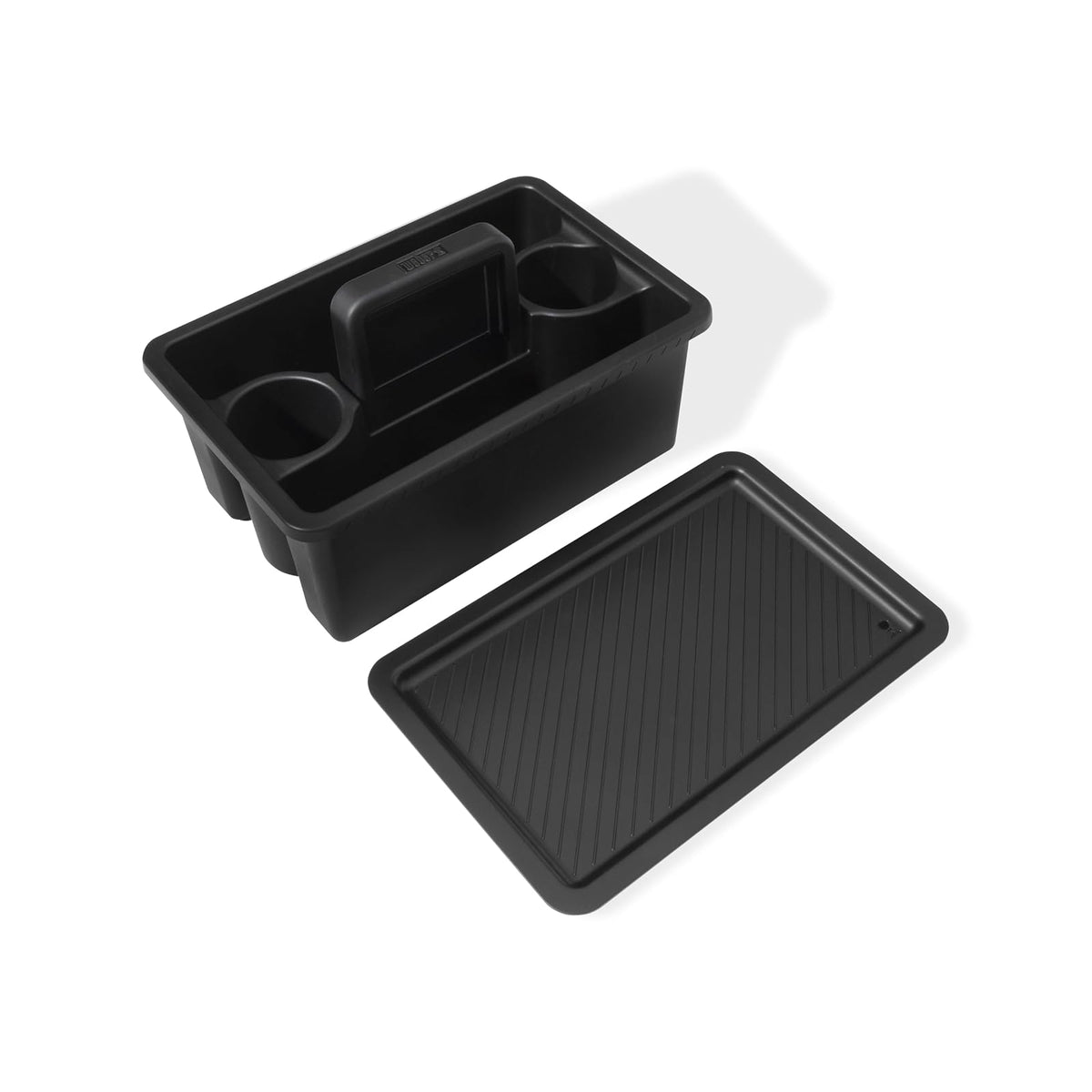 Weber Works 3400128 - Cesta de Almacenamiento portátil, 2 Piezas, se Puede Utilizar en Mesa Lateral, Apta para Modelos Slate 76 cm y Spirit (2025), Color Negro