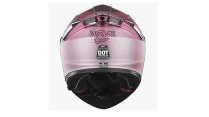 KOV Casco Waves Rosa Thunder ABATIBLE para Moto Certificado Dot