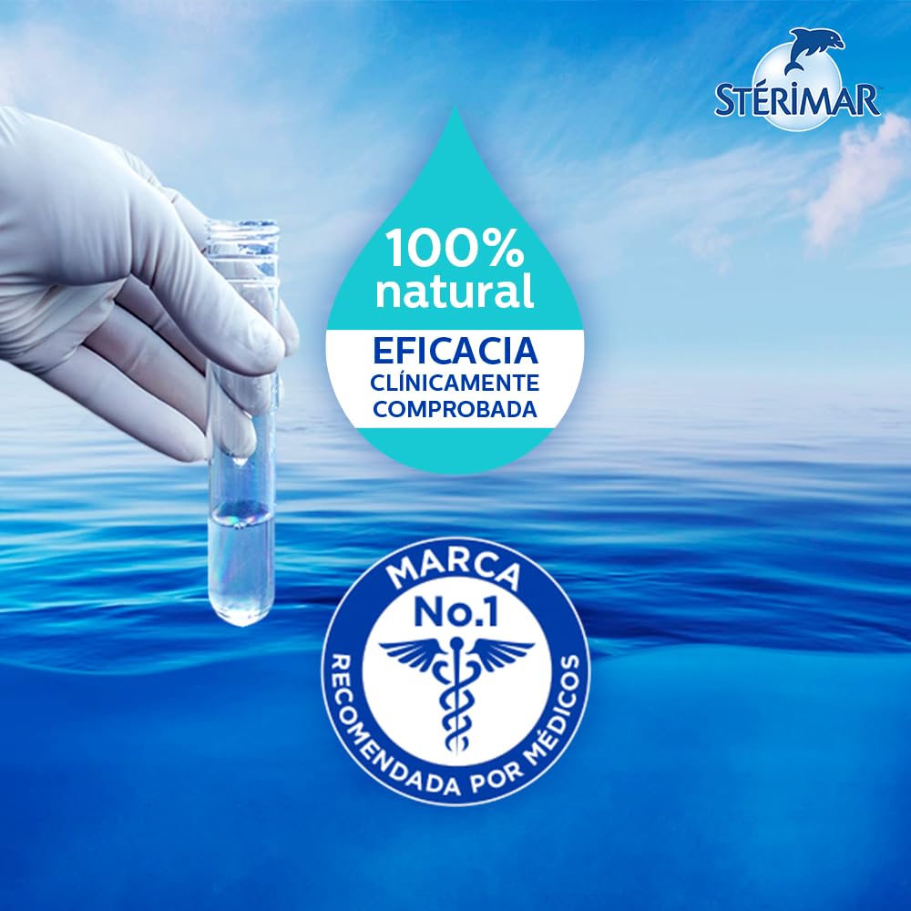Stérimar Solución Nasal Hypertonic 100 ml. | Recomendado para Congestión Nasal Severa. Uso de 10 a 15 Días. Tu Aliado Contra el Resfriado.100% Natural.