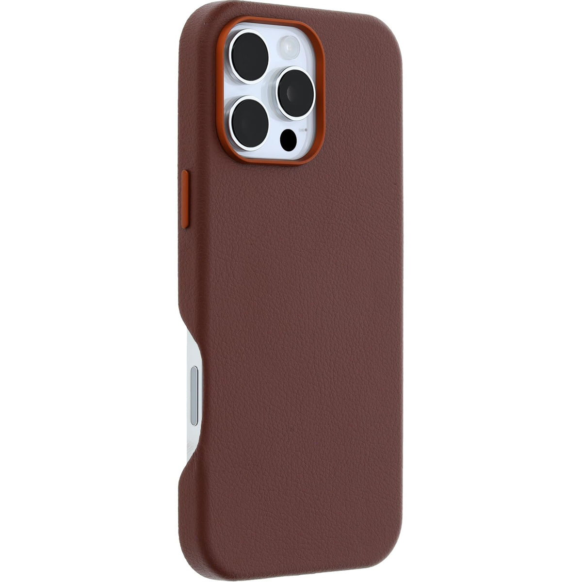 OtterBox iPhone 16 Pro MAX Symmetry Series - Piel de Cactus para MagSafe - Adobe Brown