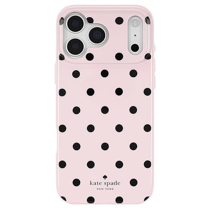 Kate Spade New York Funda para iPhone 17 Pro MAX - Compatible con MagSafe - Funda de teléfono de diseño - Cabana Dot Rosa