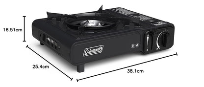 Coleman Classic - Estufa de butano de 1 quemador, estufa de camping portátil con funda de transporte y botón de arranque, incluye control preciso de temperatura y 7.650 BTU de potencia para camping,