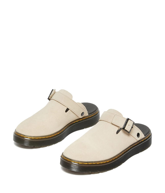 Dr. Martens Carlson - Mulas para Hombre, Warm Sand Eh Suede MB, 9 Women/8 Men