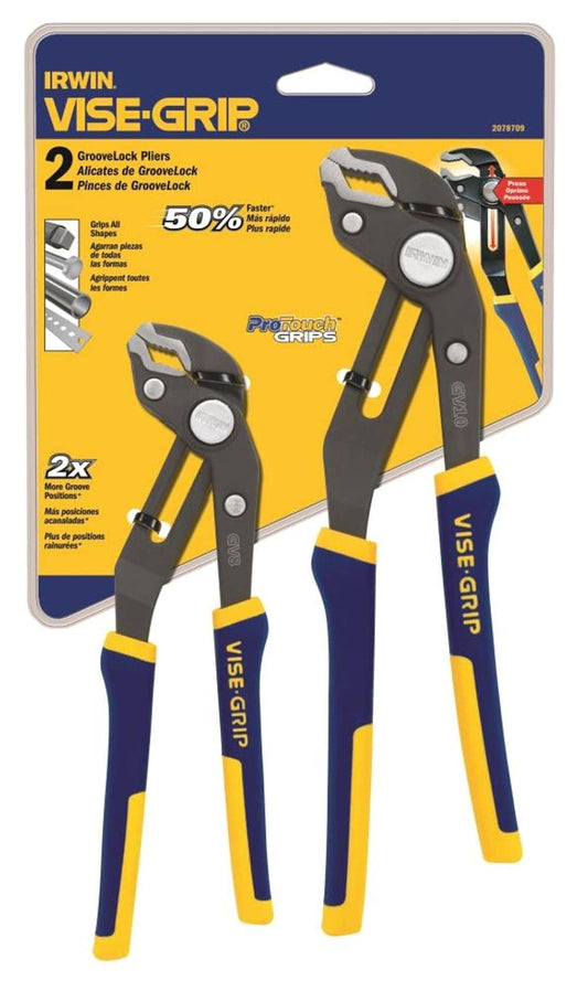 IRWIN VISE-GRIP GrooveLock - Juego de alicates (2078709)