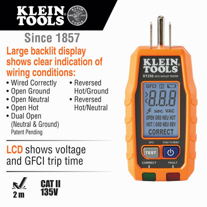 KLEIN TOOLS 69355 | Kit De Prueba Eléctrica | Multímetro | LCD