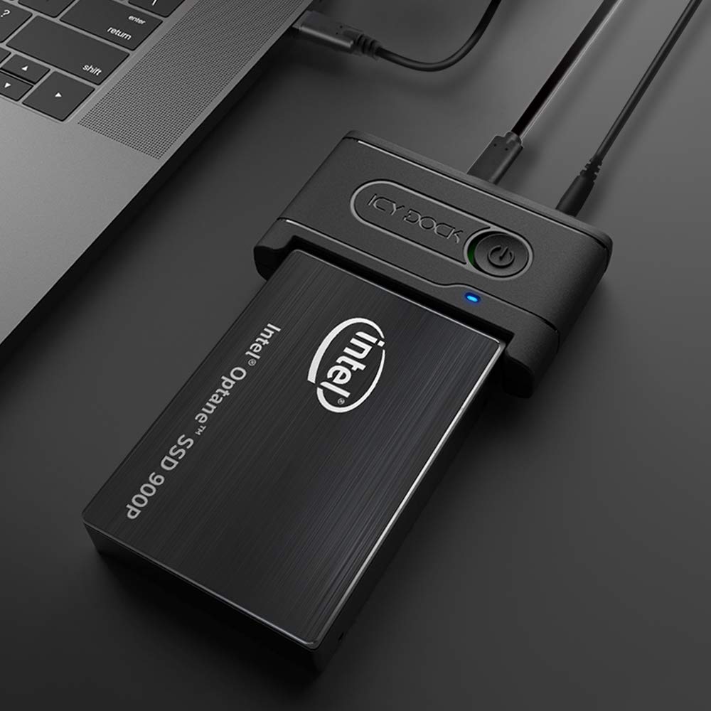 Icy Dock Adaptador USB 3.2 Gen 2 a U.2 NVMe SSD Thunderbolt 3 Compatible con Lector | EZ-Adapter Ex MB931U-1VB