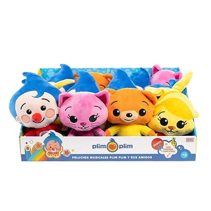 BANDAI – Plim Plim Acuarella – Peluche Interactivo con Frases y Sonidos, Canta y Baila, Ideal para Bebés y Niños en Edad Preescolar
