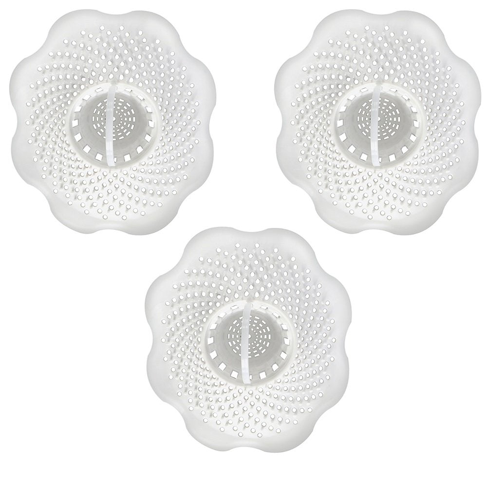 Danco - Atrapapelos para lavabo, Bathtub - In-Drain - Pack of 3, Blanco - Bathtub - In-Drain - Pack of 3