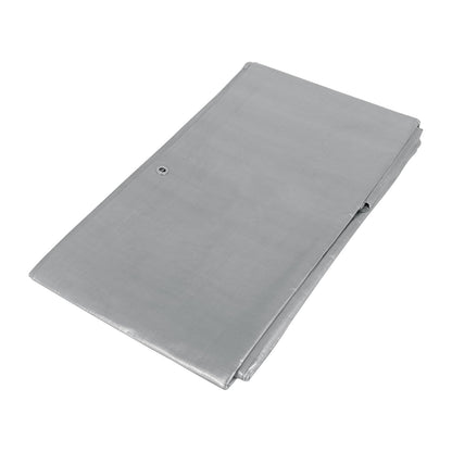 Truper Lona Reforzada con Ojillos de Aluminio - Lona - 3 x 4 m - Gris