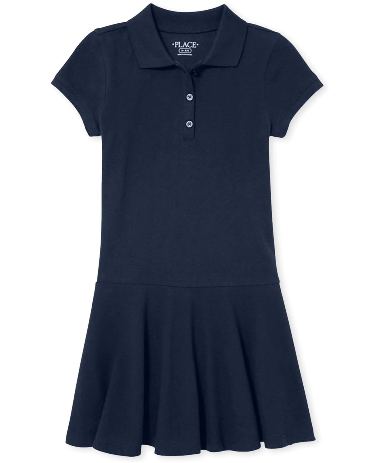 The Children's Place Vestido Polo Piqué Uniforme para Niña - Tidal - CH