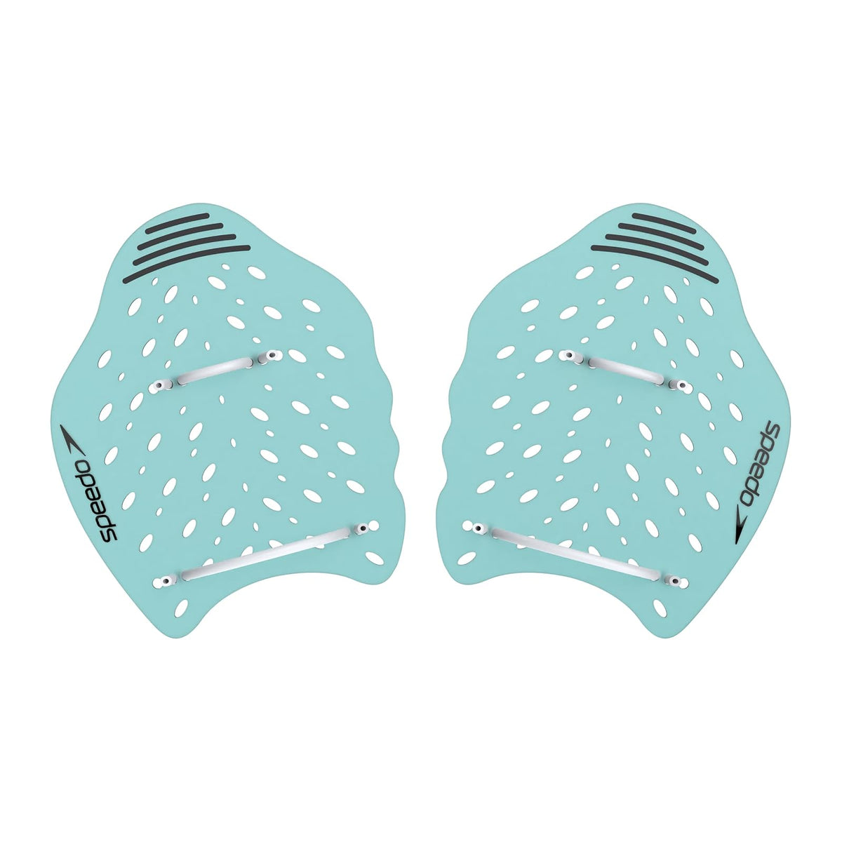 Speedo Power Plus Paletas de Natación para Adulto - XL - Vidrio ártico