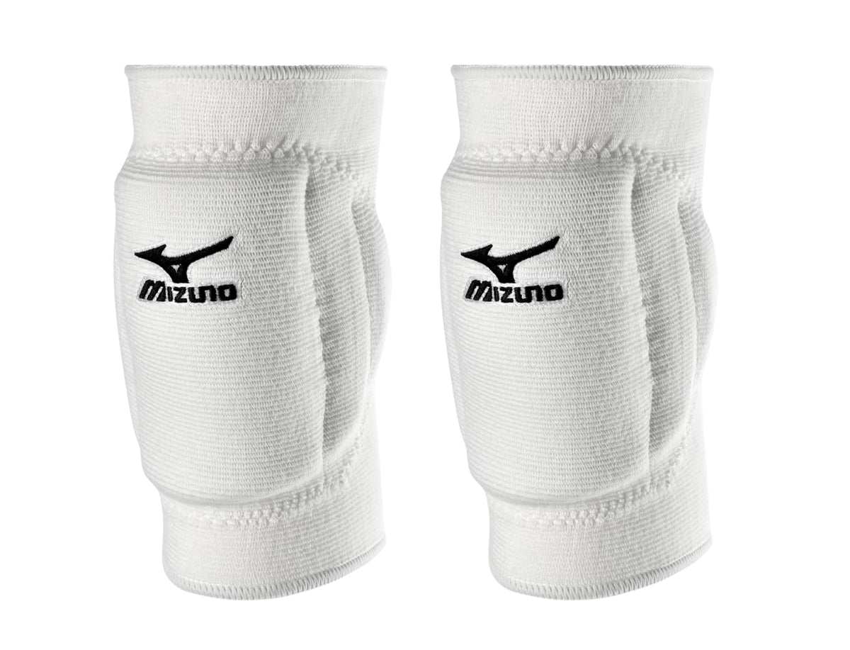 Mizuno Rodillera T10 Plus para Voleibol, Diseño Juvenil - Una talla - Blanco