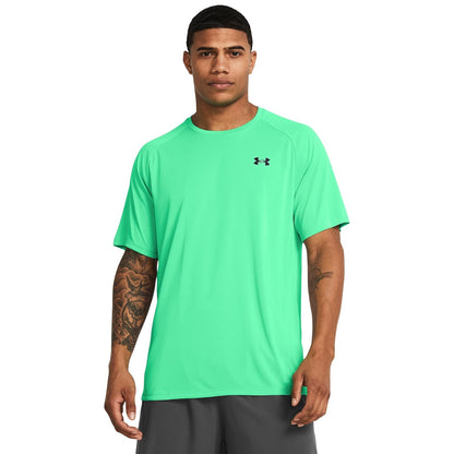 Under Armour Playera de Entrenamiento Cuello V para Hombre - XL - (300) Vapor Green - Black
