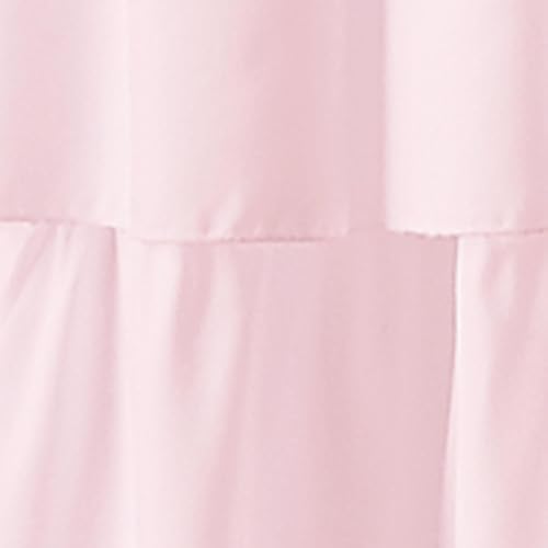 Panel de Cortina con Volantes y Bolsillo para Barra, 84 Pulgadas, Rosa, 1 Panel