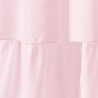 Panel de Cortina con Volantes y Bolsillo para Barra, 84 Pulgadas, Rosa, 1 Panel