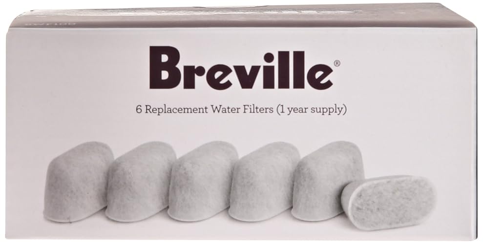 Breville Replacement Water Filters, 6-Pack | Solo para uso con las máquinas Barista Pro BES878, Barista Express BES870 e Infuser BES840