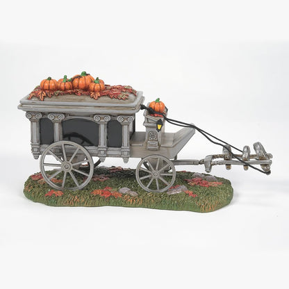 Department 56 Snow Village Accessories - Figura de Halloween Disneyland The Haunted Mansion Hearse, 4.17 Pulgadas, Multicolor