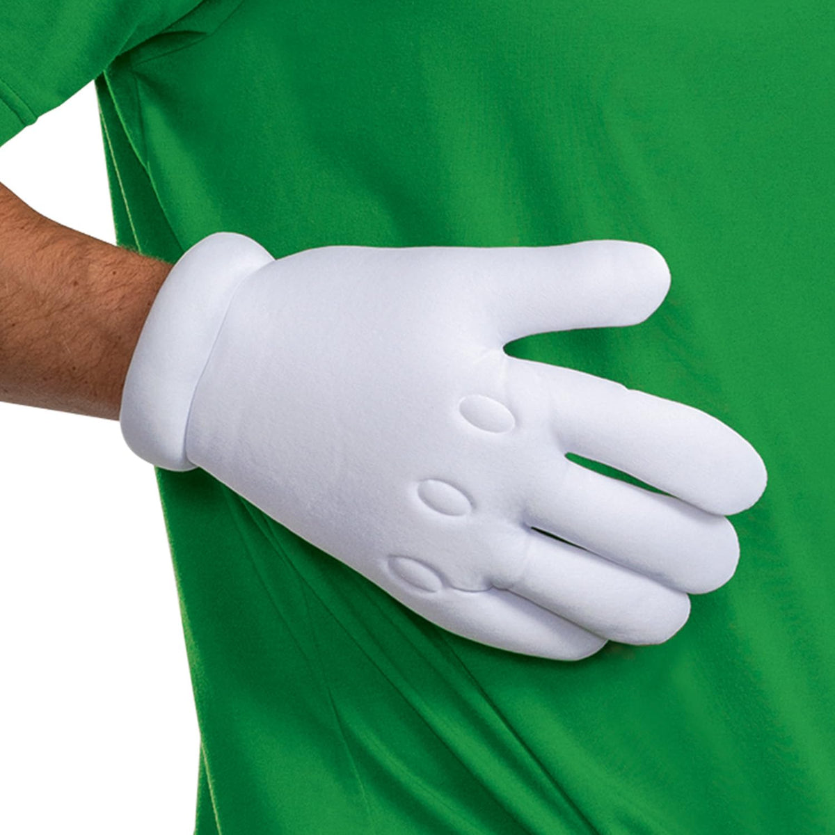 Disguise Luigi - Kit de disfraz oficial de Nintendo Super Mario Halloween accesorios incluyendo sombrero con bigote y guantes, tamaño adulto