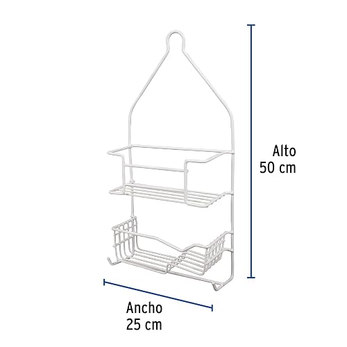 Foset CAN-2RE, Canastilla para regadera, doble, rectangular