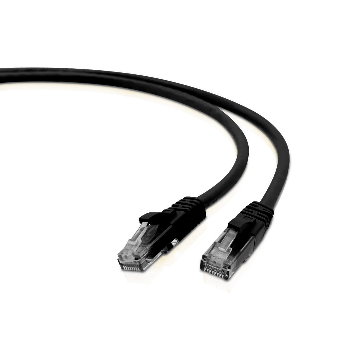 V7 CAT6 Snagless Molded Network Patch Cable RJ45 Male to Male, Black (3-Feet) (V7N2C6-03F-BLKS)