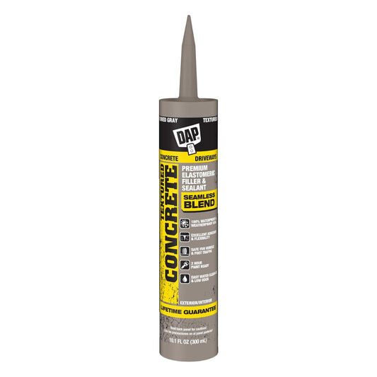 DAP Relleno de Hormigón 7079808676 | Gris texturizado, 10.1 onzas, listo para usar, 100% impermeable