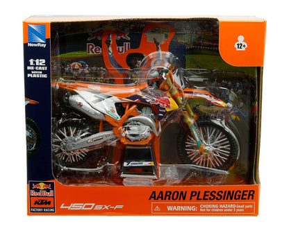 NewRay Motocicletas 1:12 Compatible con KTM 450 SX-F Red Bull KTM #7 Aaron Plessinger 58363