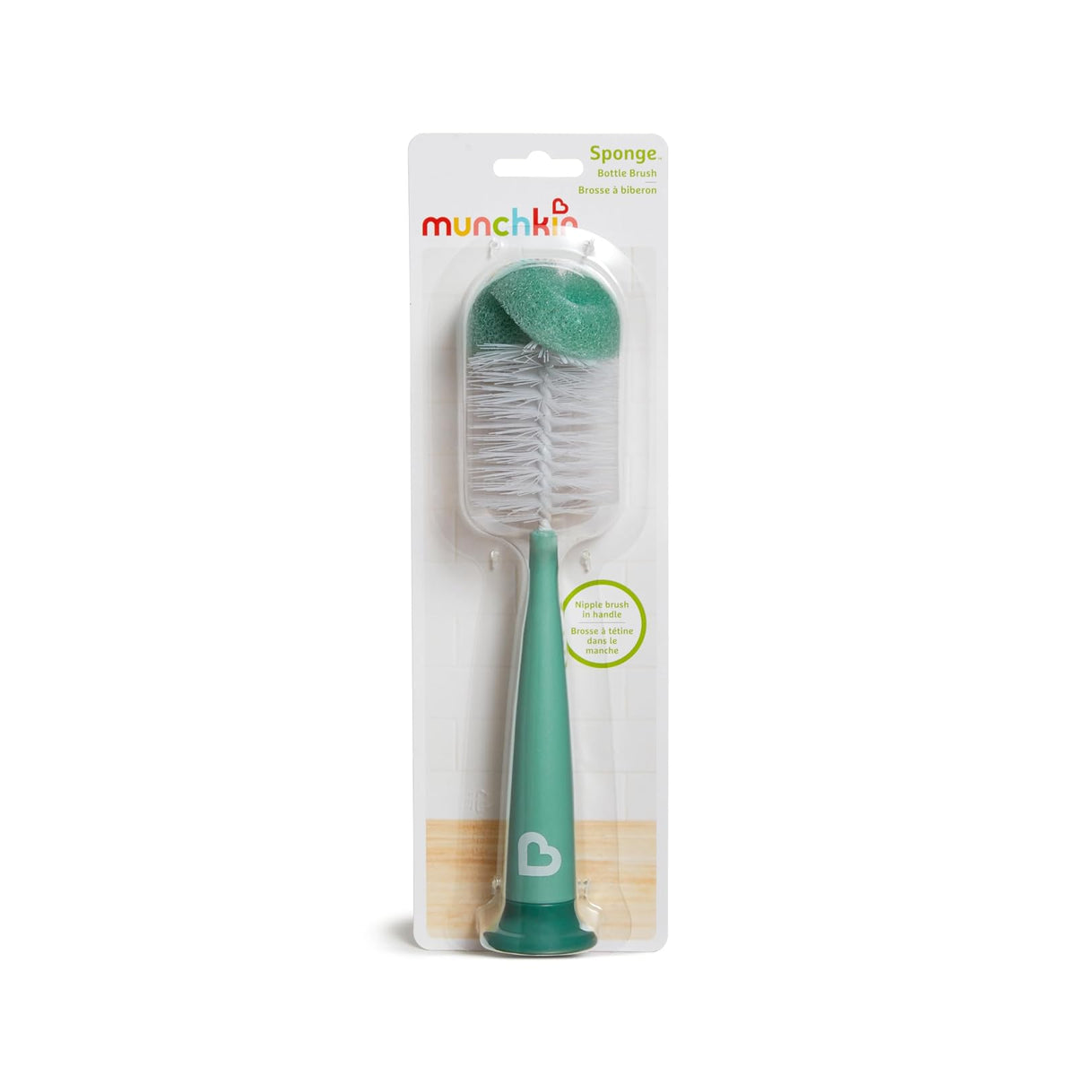 Munchkin® Sponge™ - Cepillo para Polvo para Botella (diseño Moderno, 2 Unidades), Salvia