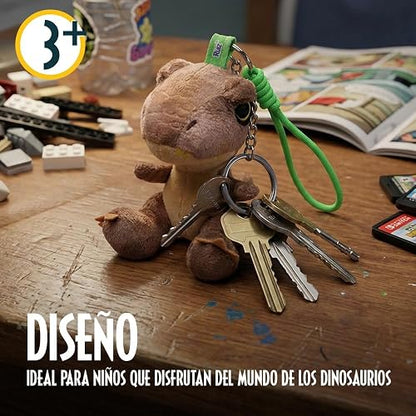 Ruz Llavero Peluche Jurassic Park 10 cm Suave con Aro Metálico | Accesorio para Mochila Bolsa o Llaves | Diseño Ligero y Resistente Ideal para Uso Diario o Regalo | Multicolor