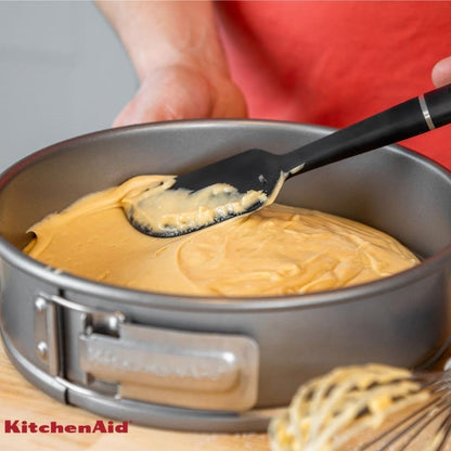 KitchenAid Espátula de Cocina Resistente al Calor hasta 260°C, Antiadherente, Flexible, Color Negro