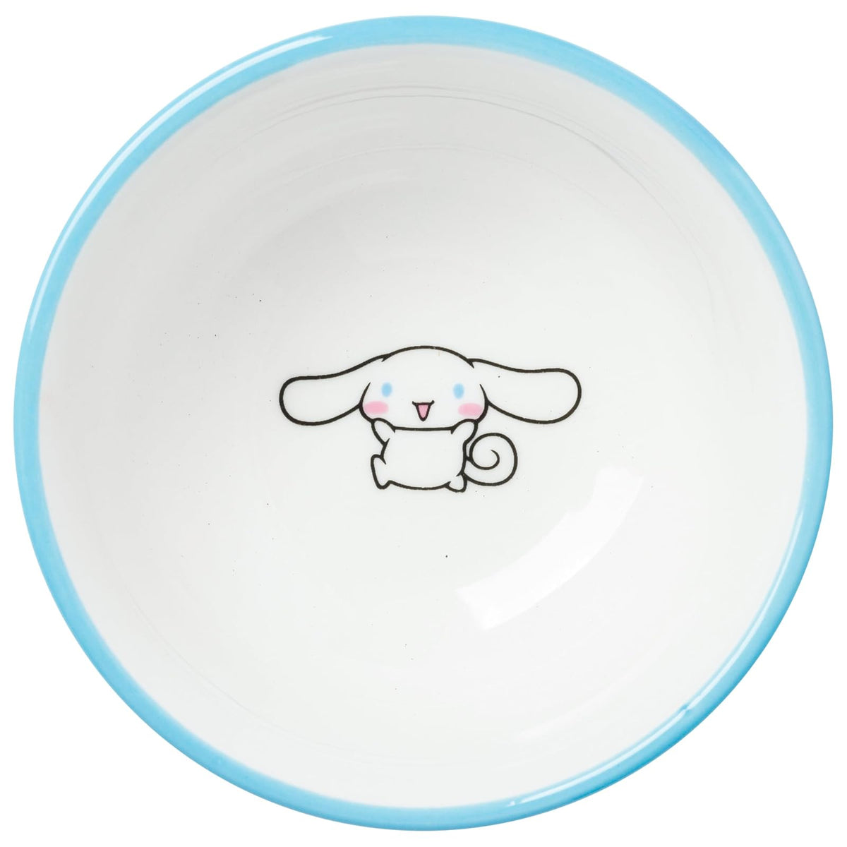 Silver Buffalo Sanrio Hello Kitty and Friends Cinnamoroll Polaroids - Juego de sushi de cerámica con rayas azules y blancas con plato de salsa y palillos a juego
