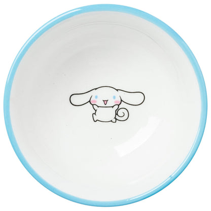 Silver Buffalo Sanrio Hello Kitty and Friends Cinnamoroll Polaroids - Juego de sushi de cerámica con rayas azules y blancas con plato de salsa y palillos a juego