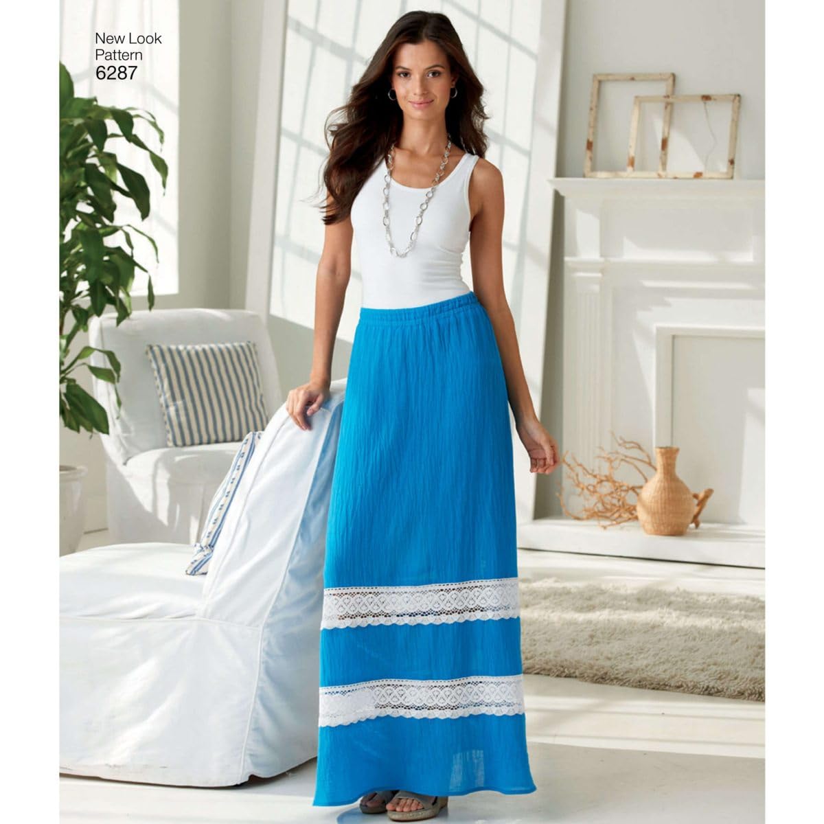 New Look Simplicity Creative Patterns 6287 Falda de Meter para Mujer en Cuatro Longitudes, A (10-12-14-16-18-20-22)