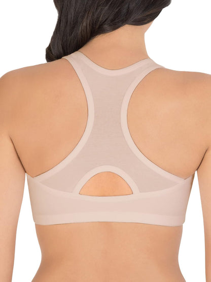 Fruit of the Loom Sujetador Deportivo con Espalda Cruzada con Cierre Frontal, Paquete de 2 Sujetador Deportivo para Mujer