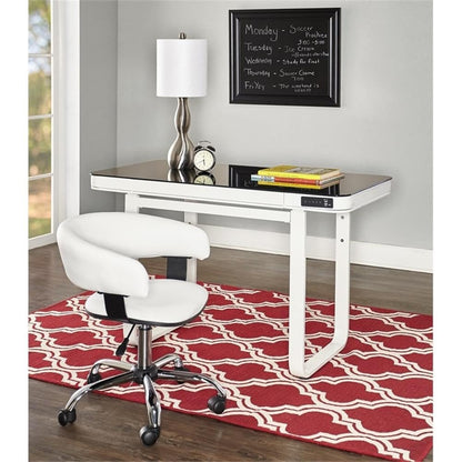 Powell - Silla de computadora con elevación de Gas, Color Blanco, Talla M