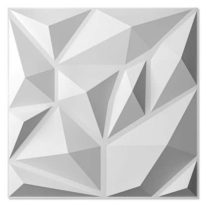 Art3d Paquete de 20 Paneles de Pared Decorativos 3D PVC | 11.8x11.8 pulgadas, 19 pies cuadrados, Blanco