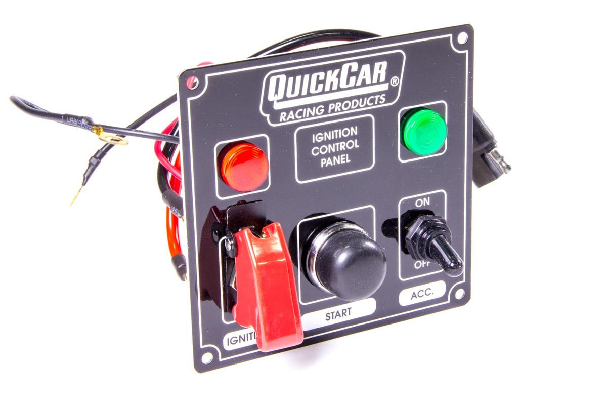 quickcar racing products 50 – 823 encendido Panel negro w/2 Acc. Y Luces