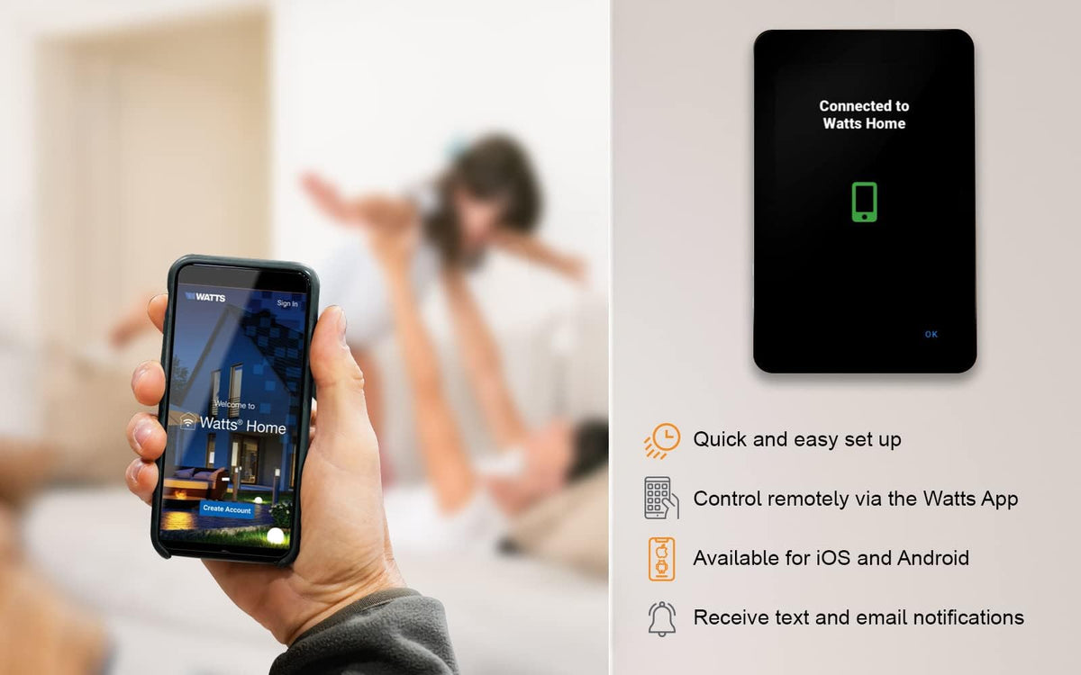 SunTouch SunStat ConnectPlus - Termostato Wi-Fi programable con visualización táctil inteligente activado por voz para sistemas de calefacción de piso eléctrico, visualización de 4.3 pulgadas, control