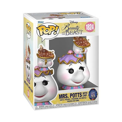 Funko Pop! Disney: Beauty and The Beast - Mrs. Potts & Chip | Collectable Vinyl Figure, Gift Idea, Official Merchandise, Toys for Kids & Adults