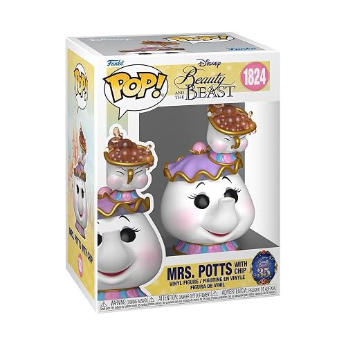 Funko Pop! Disney: Beauty and The Beast - Mrs. Potts & Chip | Collectable Vinyl Figure, Gift Idea, Official Merchandise, Toys for Kids & Adults