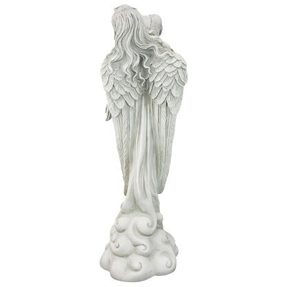 Design Toscano Escultura de ángel ascendente, Tradicional, Gris, Mediano, 1