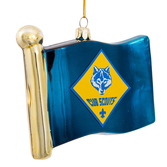 Kurt Adler bs4162 °C 4.5" Vidrio Cub Scouts Bandera Adorno
