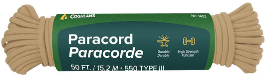 Coghlan's 1452 Commercial Grade Paracord, Tan
