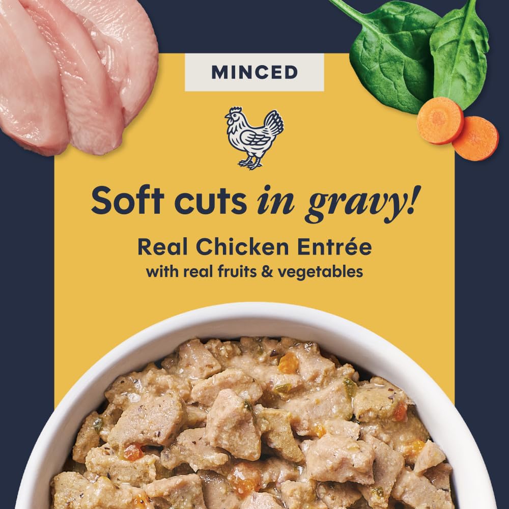 Instinct Original Minced Cups para Gato | Pollo Picado | Comida Húmeda Premium 12 Piezas
