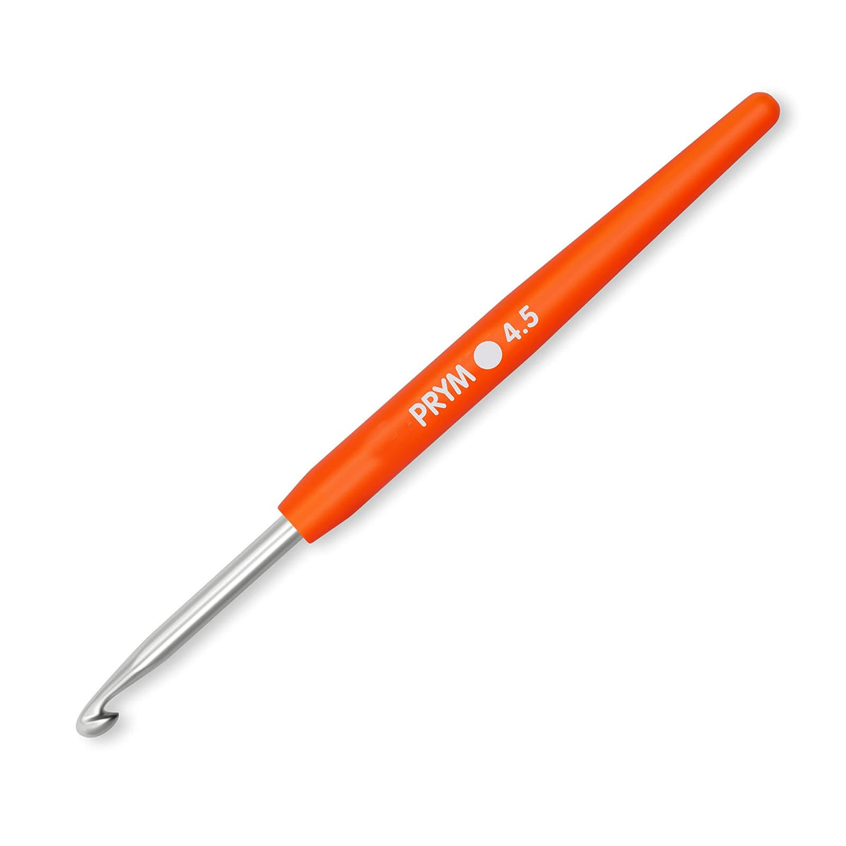 Prym - Juego de ganchos de ganchillo de aluminio de agarre suave, 2-6 mm, multicolor, 8 unidades